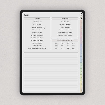 Digital Fitness Planner
